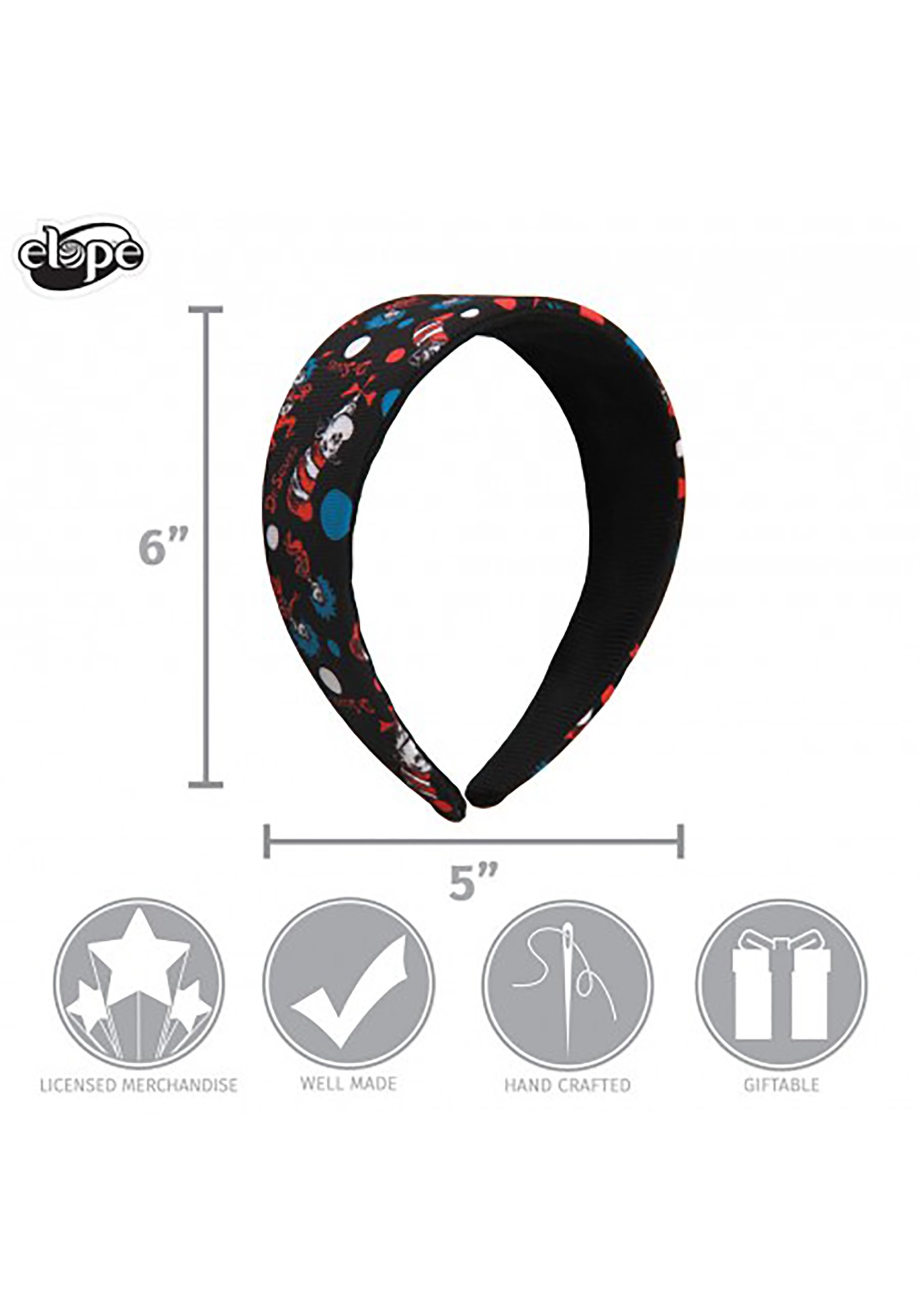 The Cat in the Hat Pattern Headband