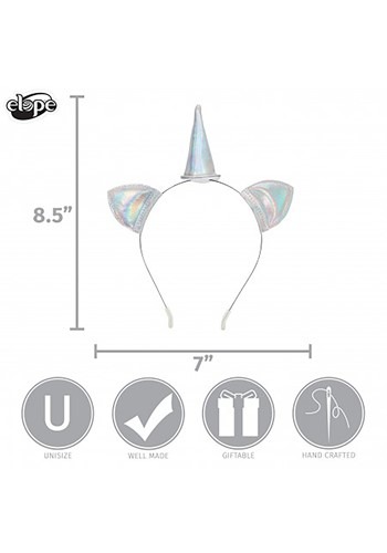 Mini Unicorn Holographic Costume Headband | Unicorn Accessories