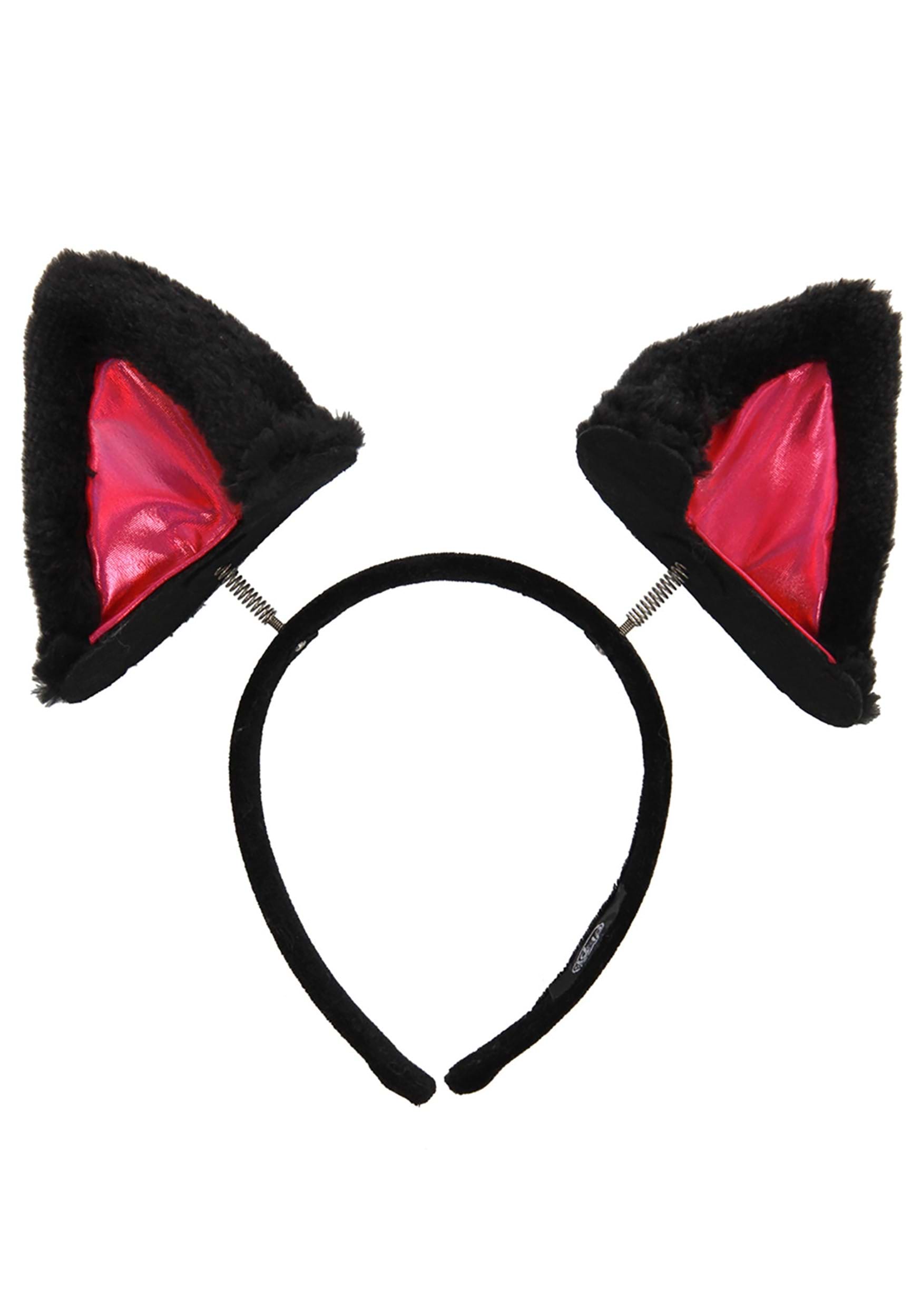 Springy Cat Ears Plush Soft Headband Costume