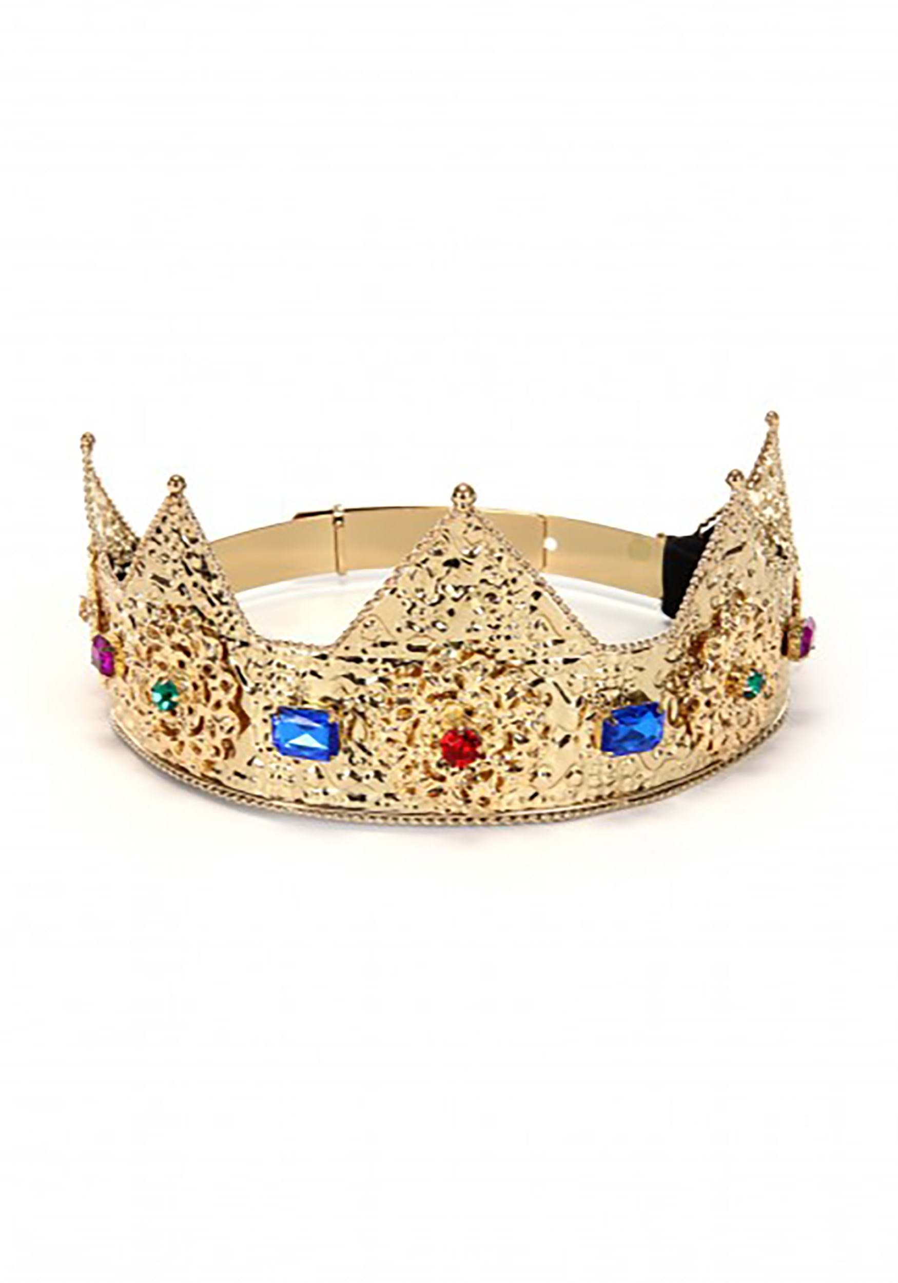 Gold & Gems Ladies Pointed Crown Adjustable 3
