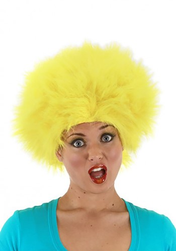 Yellow costume clearance wig