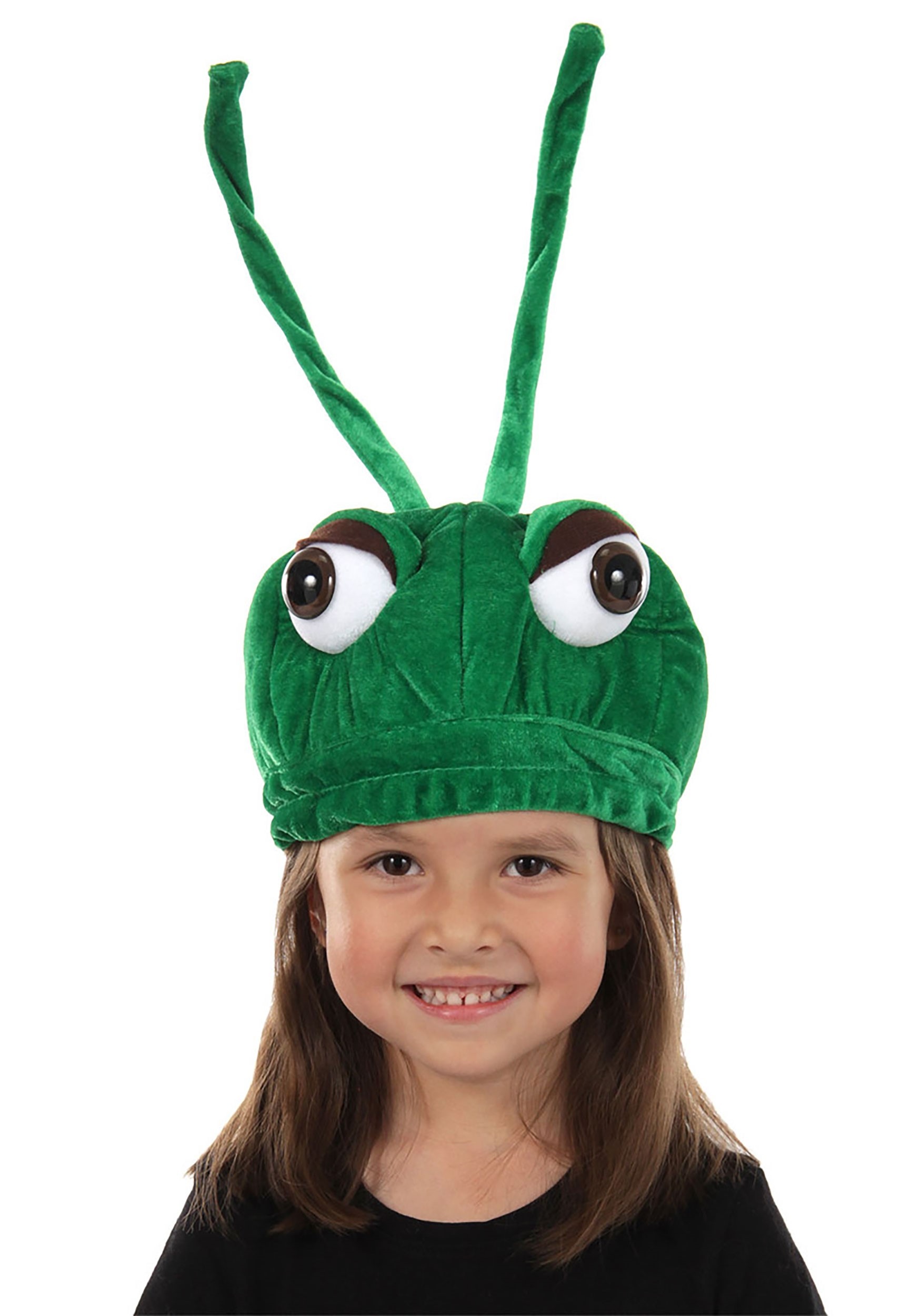 Plush Grasshopper Costume Hat For Kids