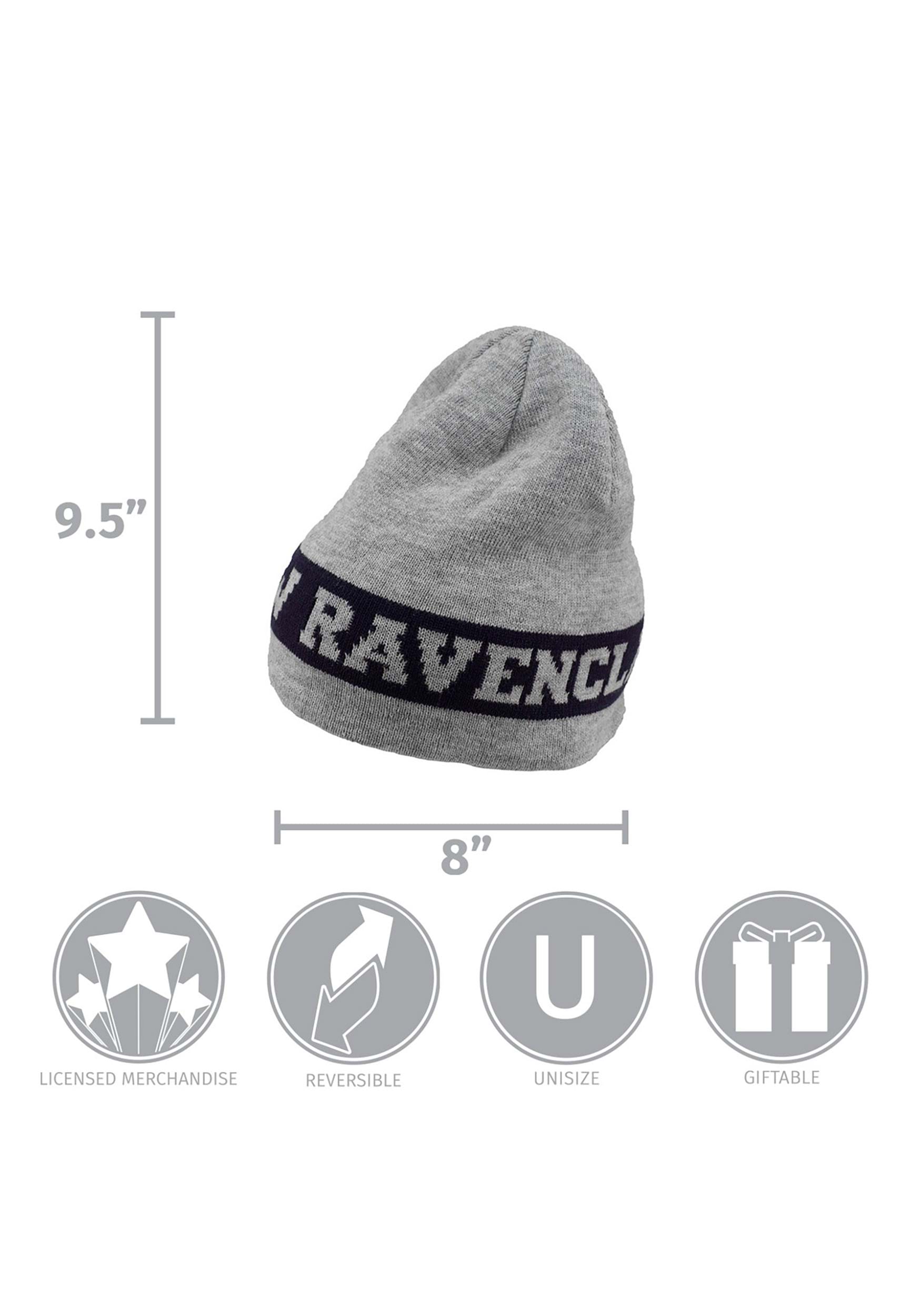 Ravenclaw Reversible Knit Gray Beanie , Harry Potter Hats