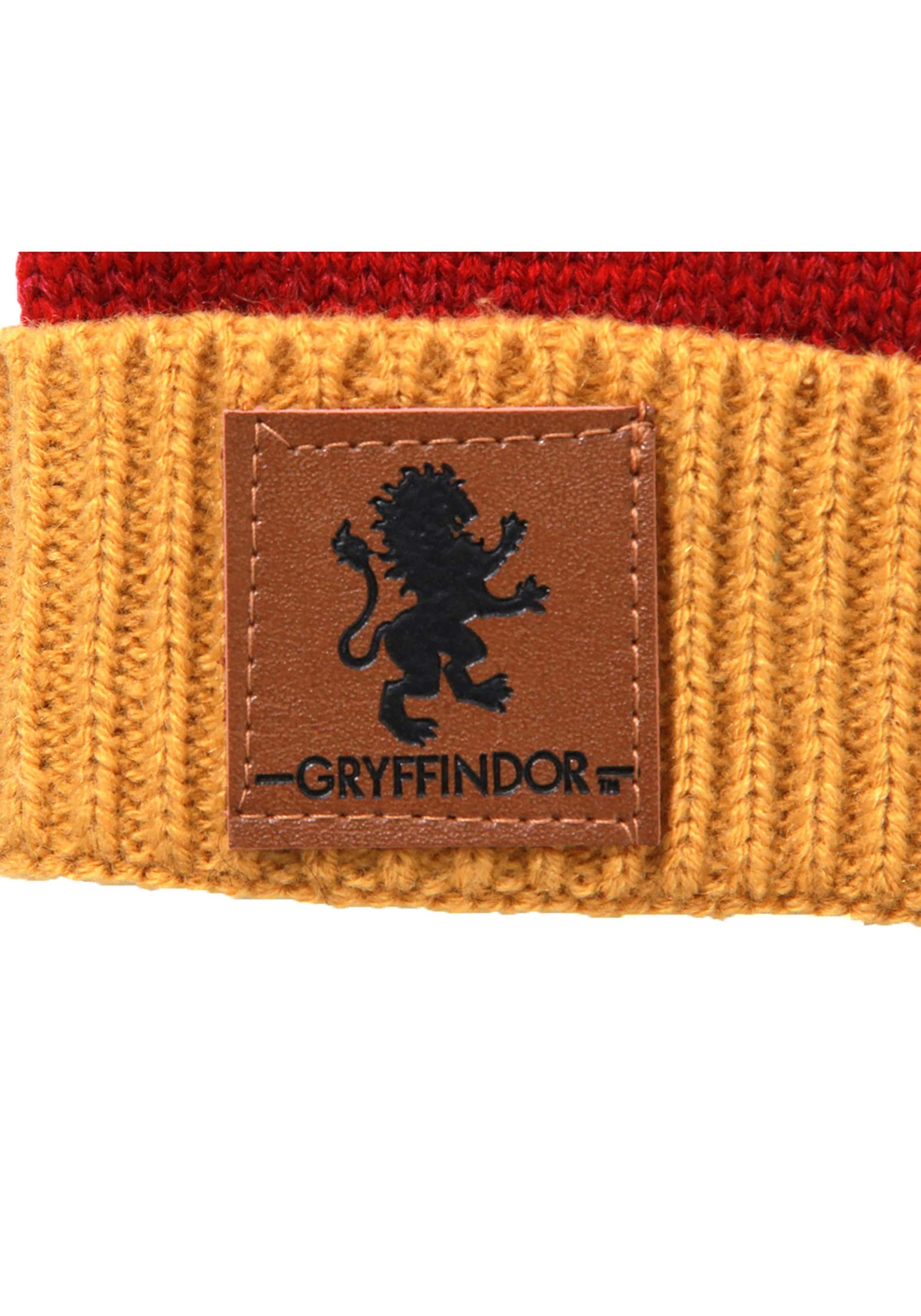 Gryffindor Heathered Stripped Knit Beanie