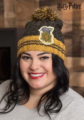 Hufflepuff Heathered Pom Beanie