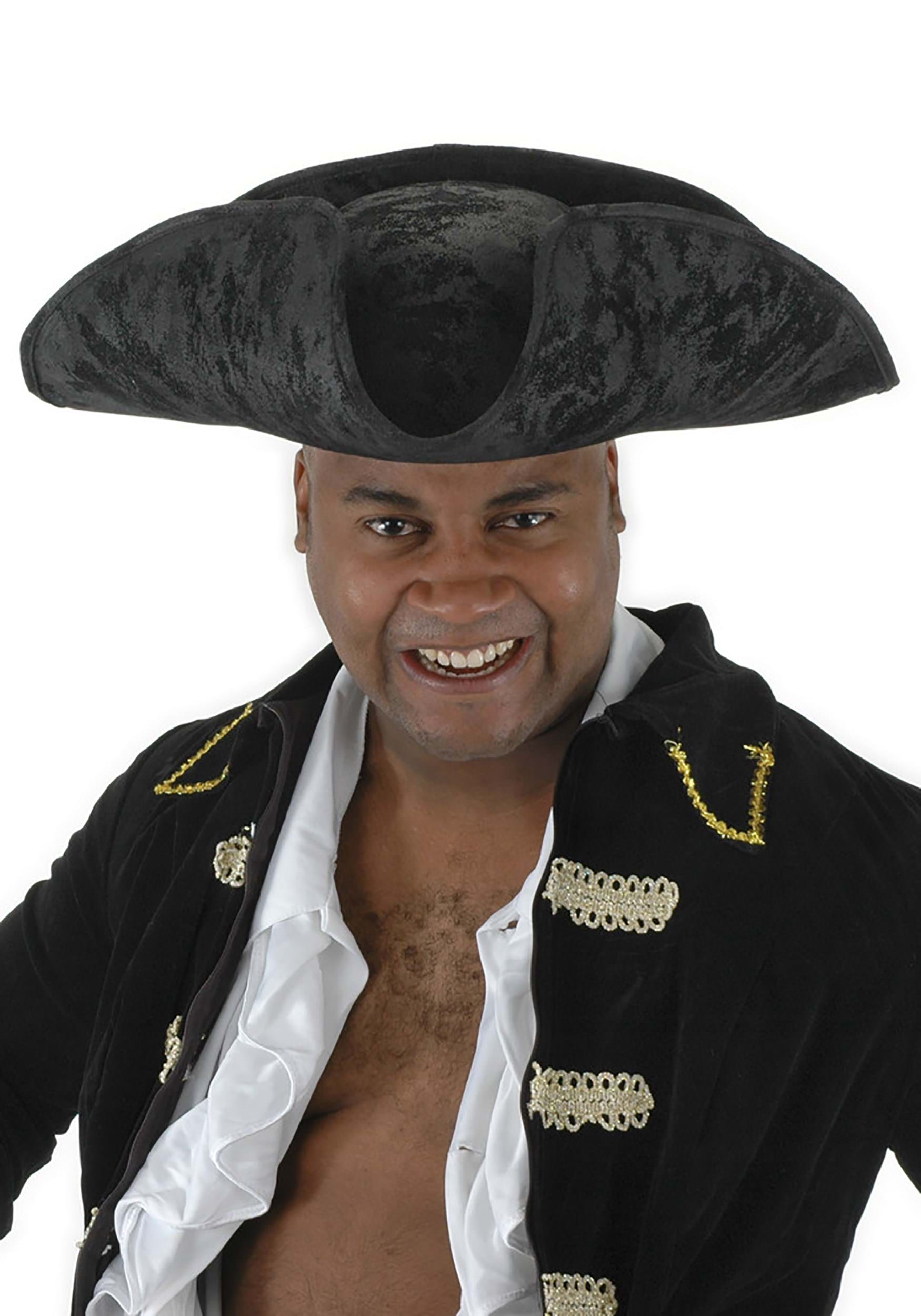 Black Corsair Pirate Costume Hat