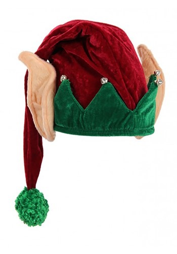 Adult Elf Costume Soft Hat with Ears | Christmas Accessories