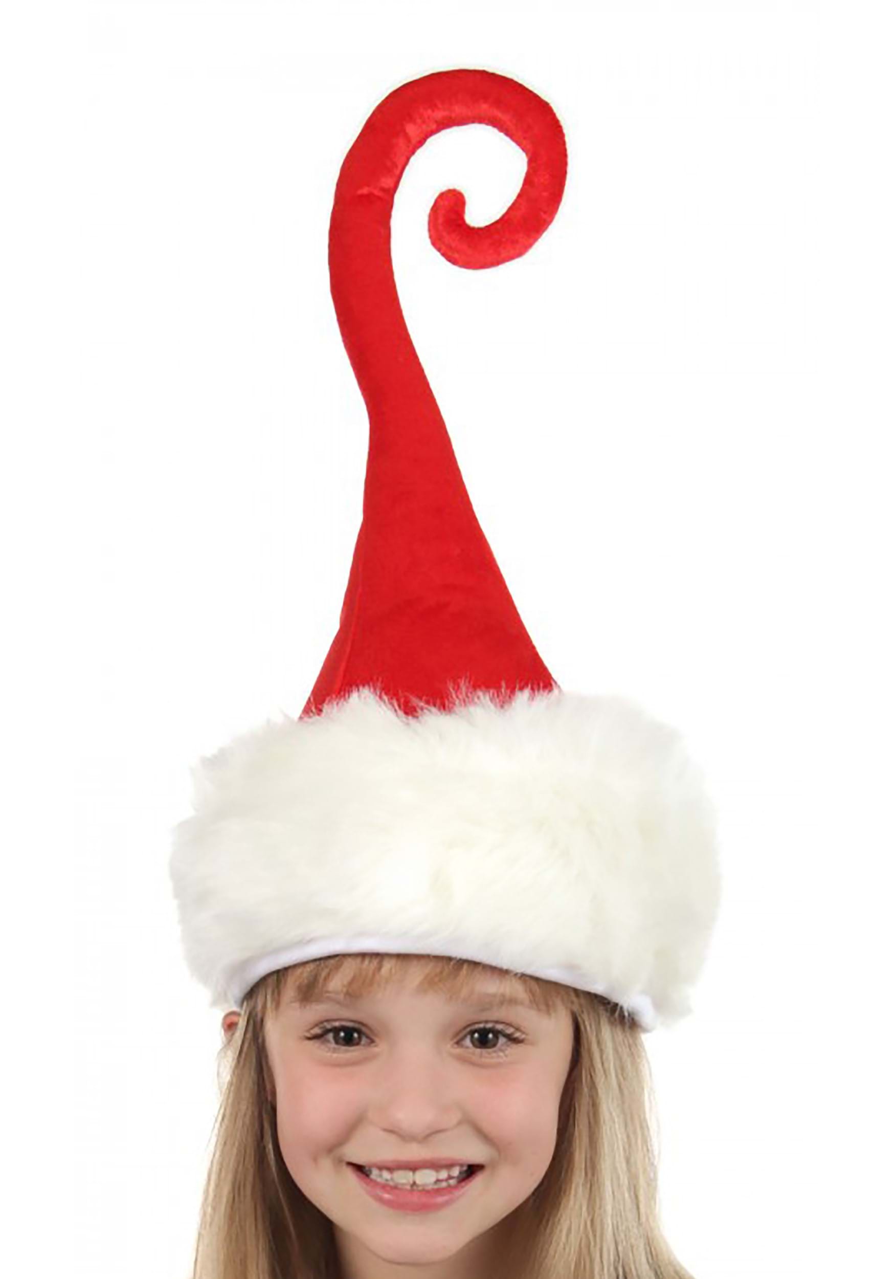 Sombrero de vestuario de Santa Curly Q Plush Multicolor