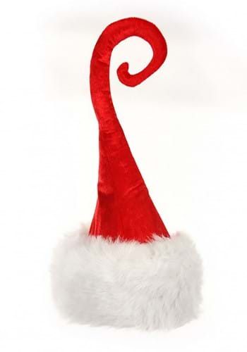 Curly Q Santa Plush Costume Accessory Hat | Santa Claus Costumes