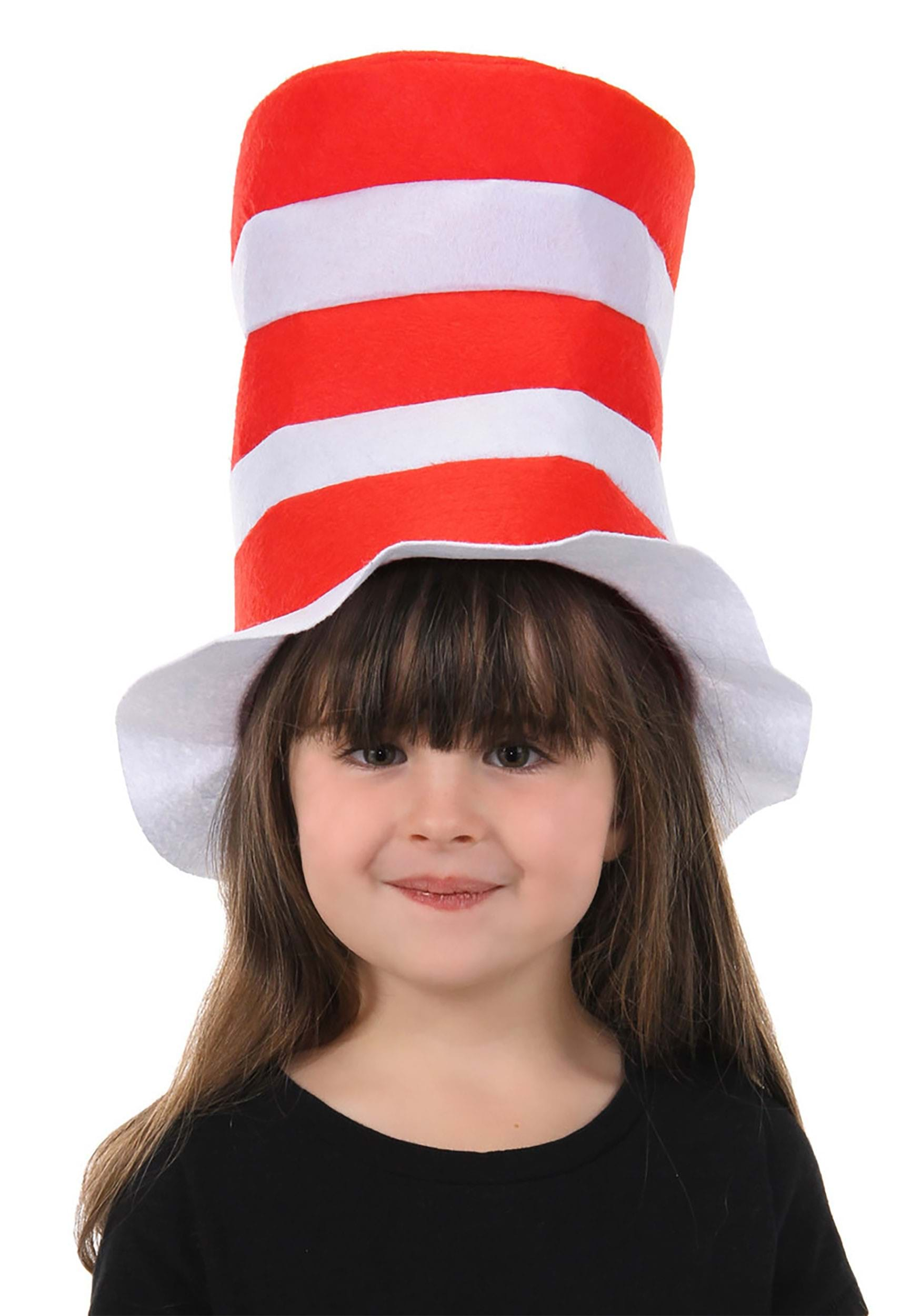 Kids The Cat In The Hat Felt Stovepipe Costume Accessory