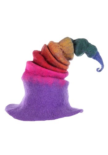 Heartfelted Rainbow Borealis Witch Costume Hat
