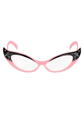 Vintage Pink/Clear Cat Eyes Glasses