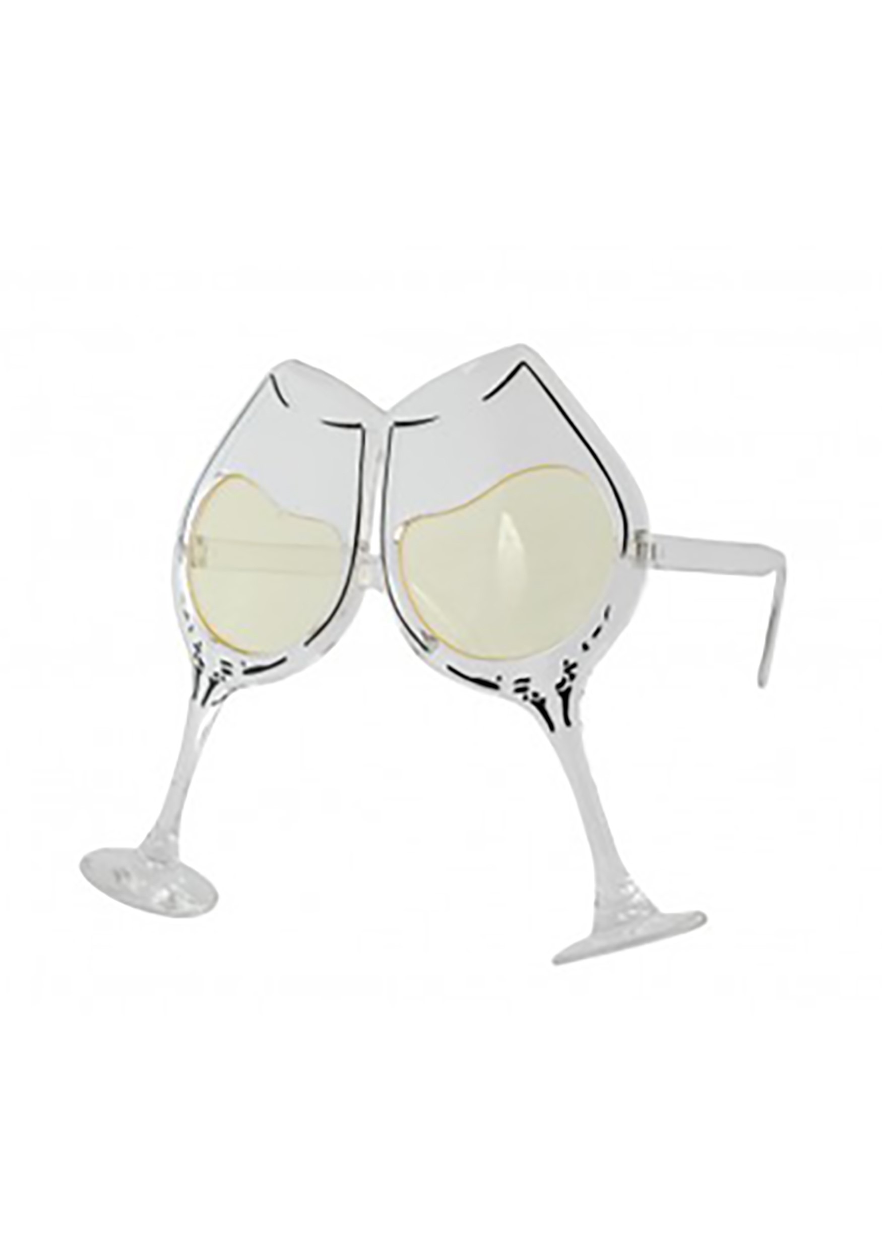 Wine Goblet Clear/Yellow Eyeglasses