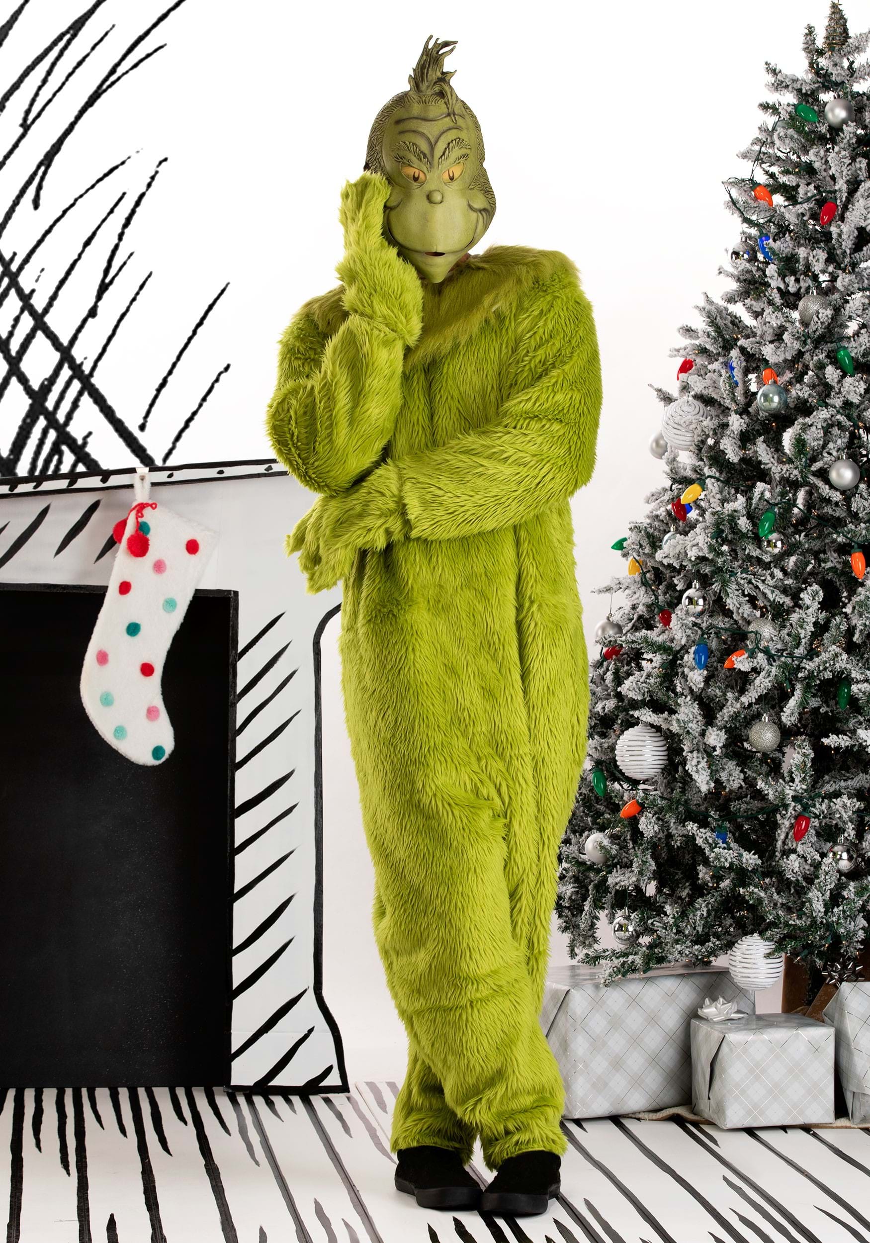 The Grinch Mask Christmas Masquerade Costume Accessories