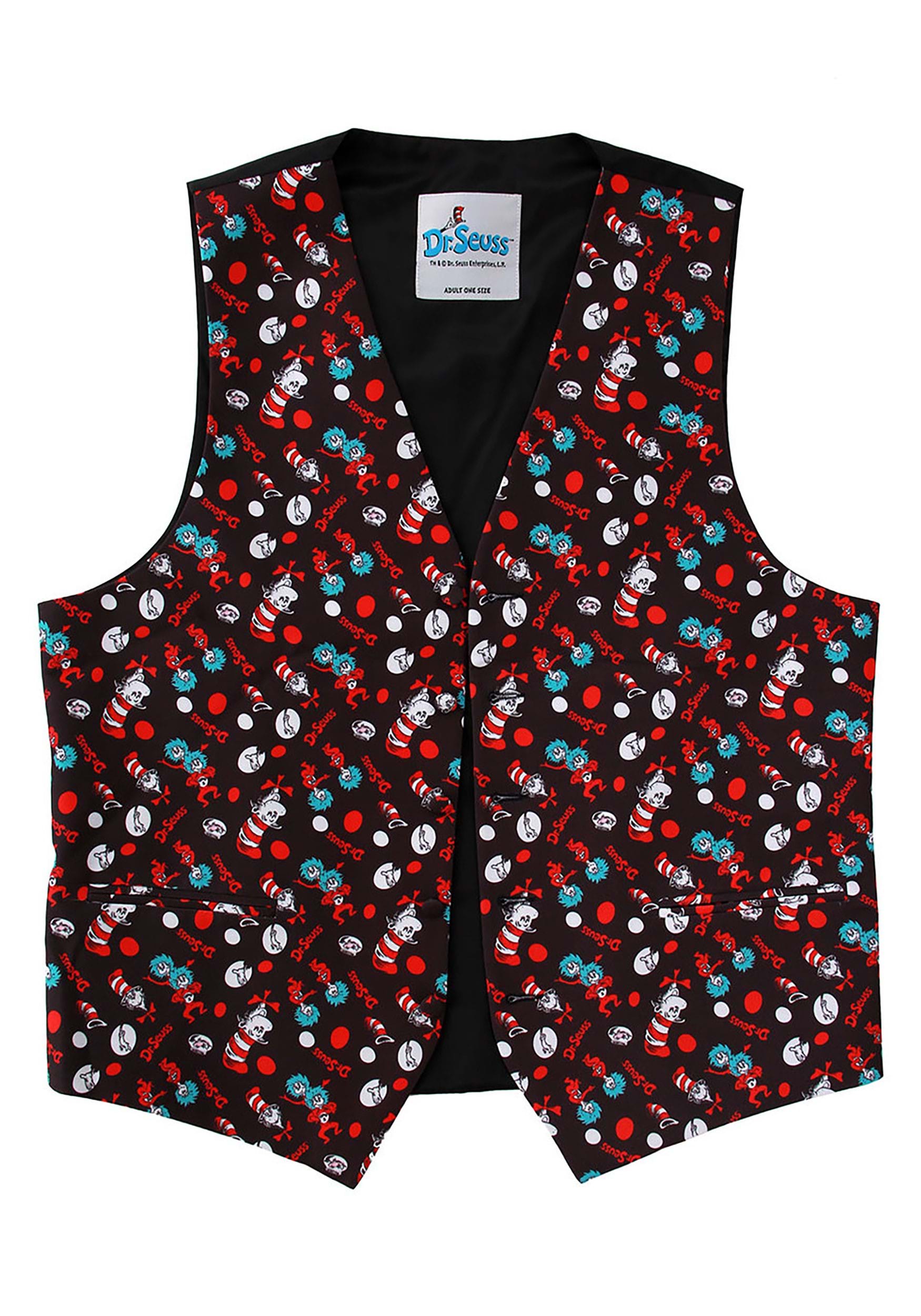 Adult Vest & Bow Tie The Cat In The Hat Pattern Kit