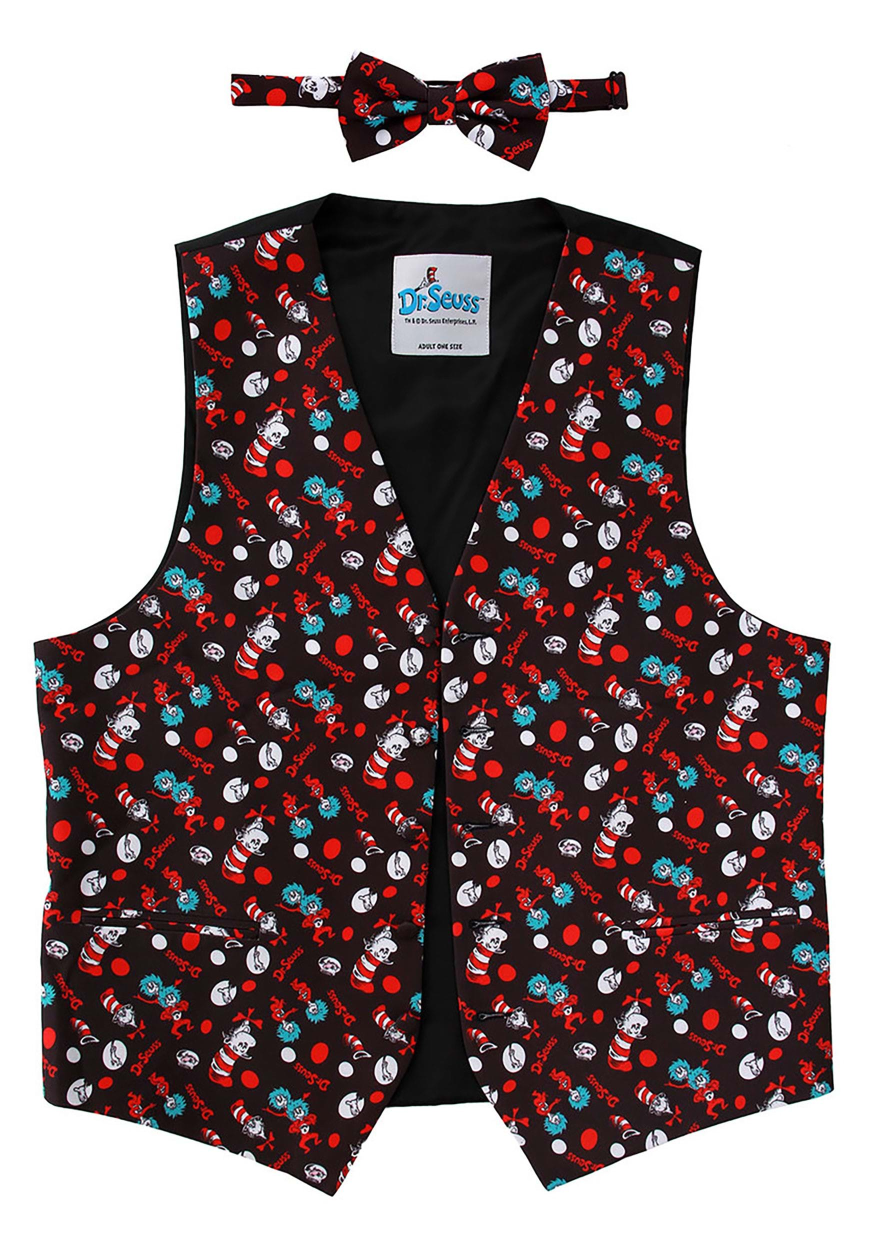 Adult Vest & Bow Tie The Cat In The Hat Pattern Kit