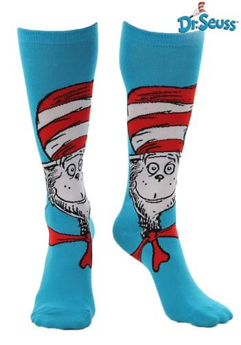 The Cat in the Hat Knee High Costume Socks