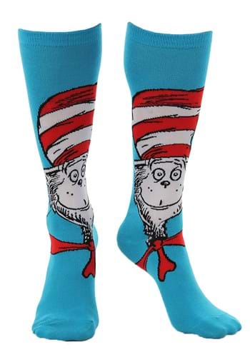 The Cat in the Hat Knee High Costume Socks