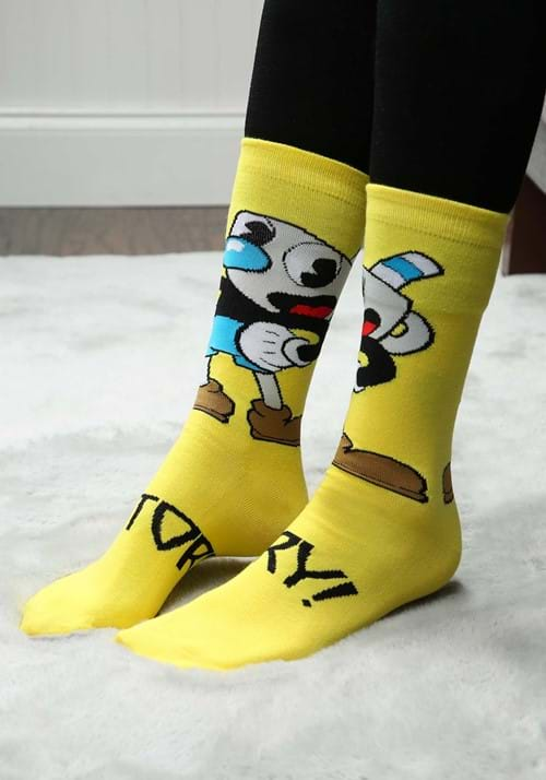 Cuphead: Mugman Victory! Crew Socks