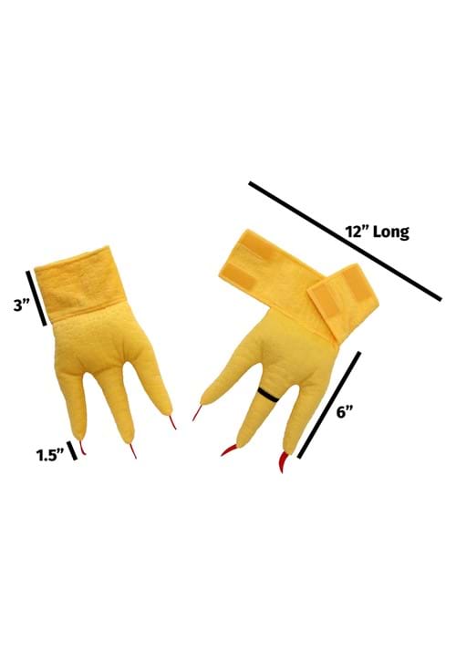 CreatureCuffs Chicken Adult Costume Feet Chicken Accessories