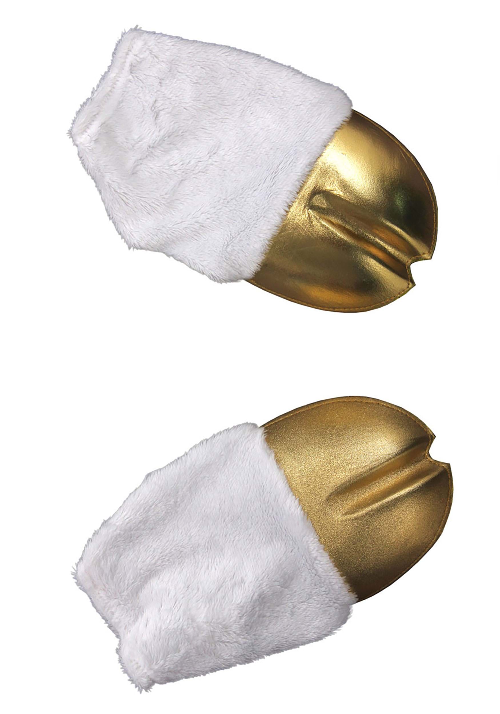 Unicorn Costume Front Gold Hooves