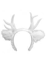 Light-Up Deer Antlers White LumenHorns Headband Alt 4