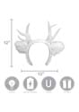 Light-Up Deer Antlers White LumenHorns Headband Alt 6