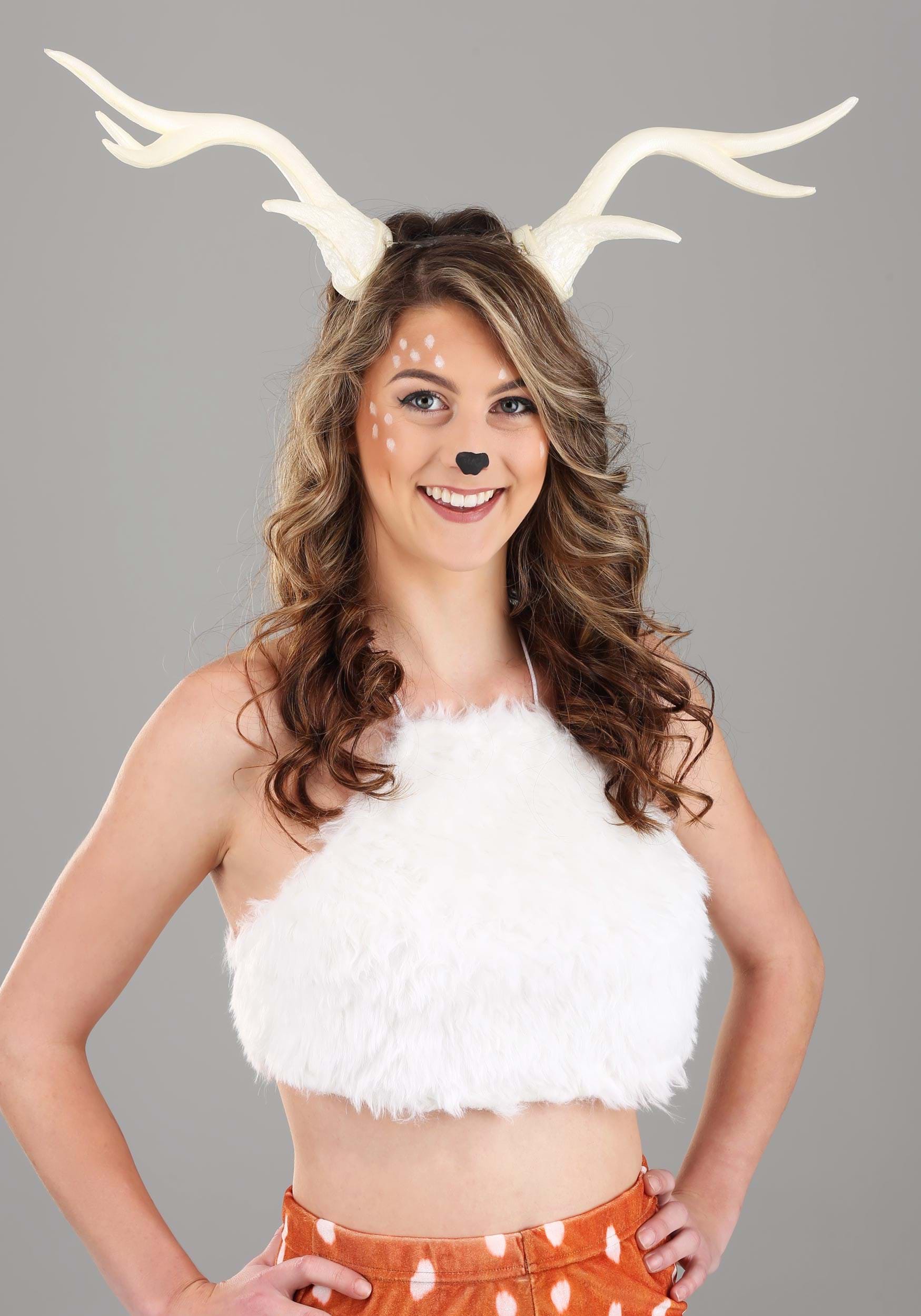 LumenHorns , Light-Up Deer Antlers White Costume