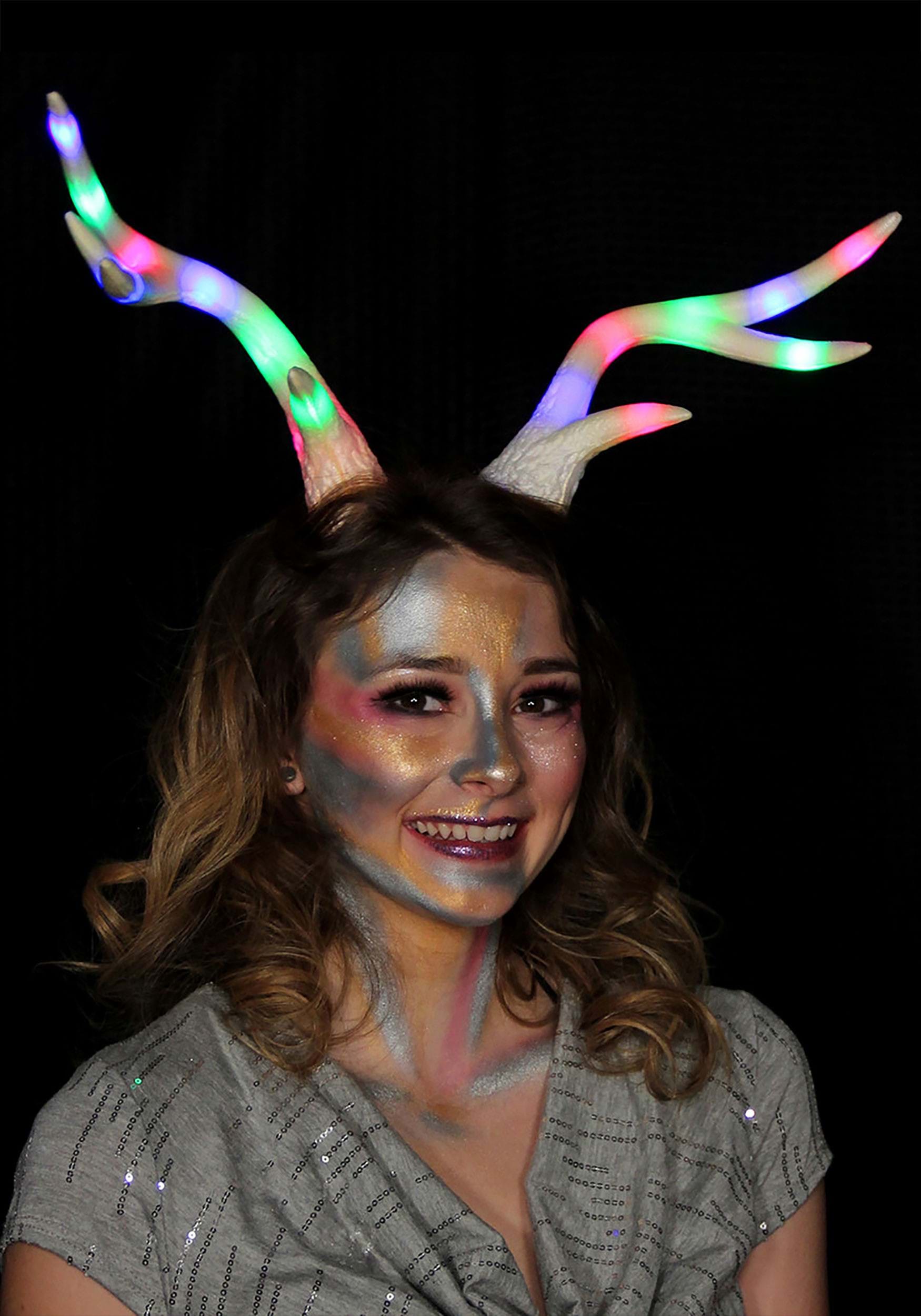 LumenHorns , Light-Up Deer Antlers Multicolor Costume