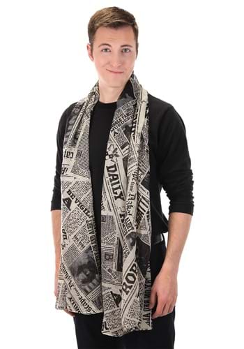 Harry Potter Lightweight Daily Prophet Newspaper Print Scarf | Harry Potter Accessories