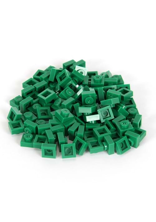 Bricky Blocks 100 Pieces 1x1 Green