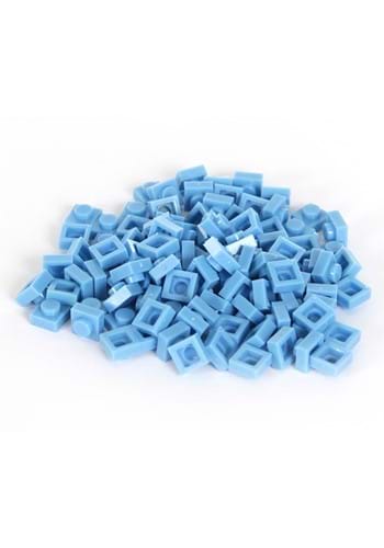 Bricky Blocks 100 Pieces 1x1 Light Blue