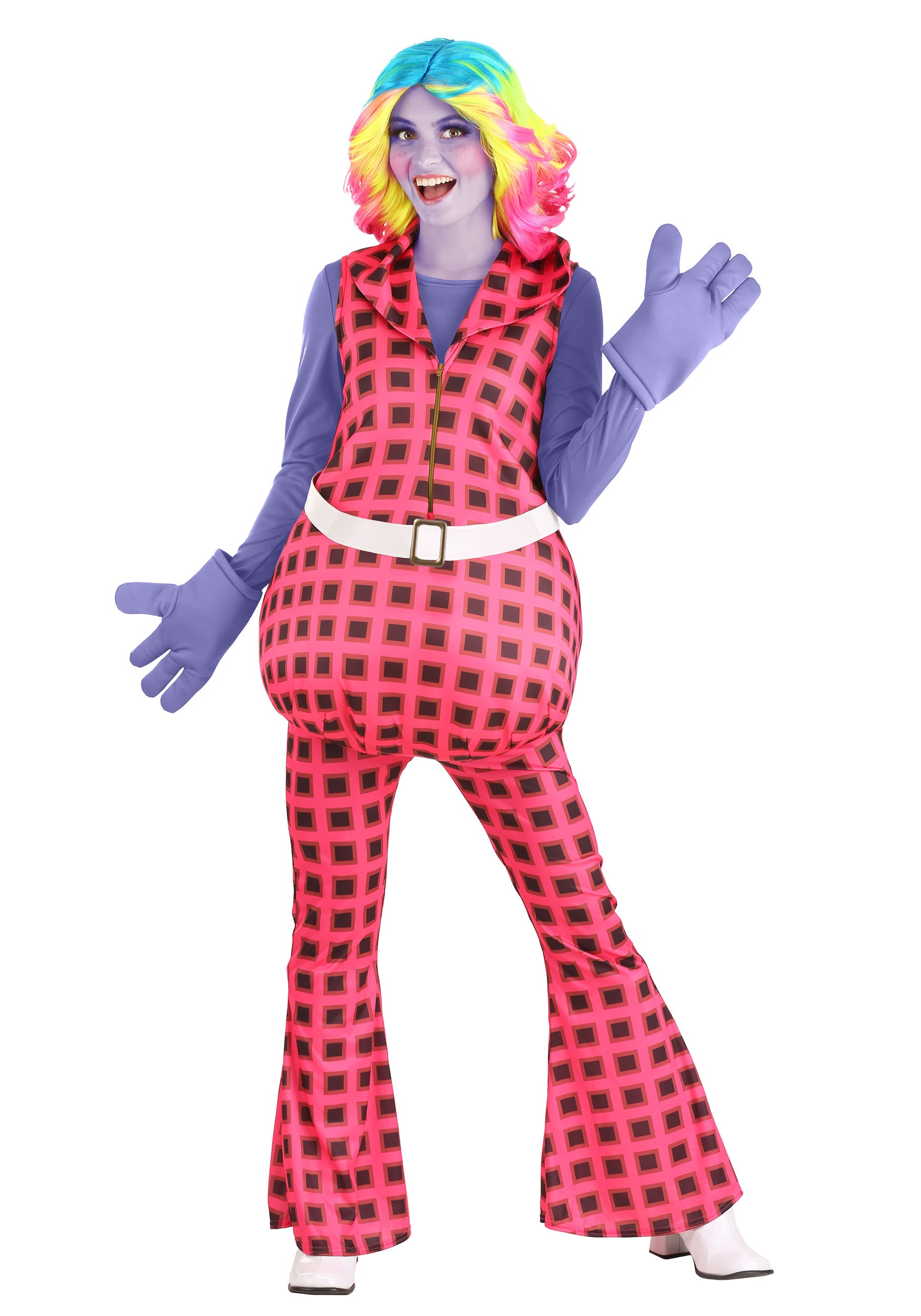 Trolls Women's Lady Glitter Sparkles Costume | Movie Costumes
