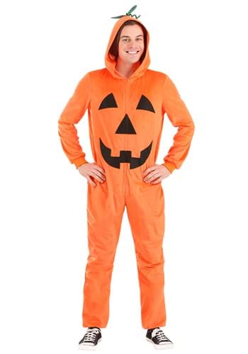 Adult Pumpkin Costume Jumpsuit upd