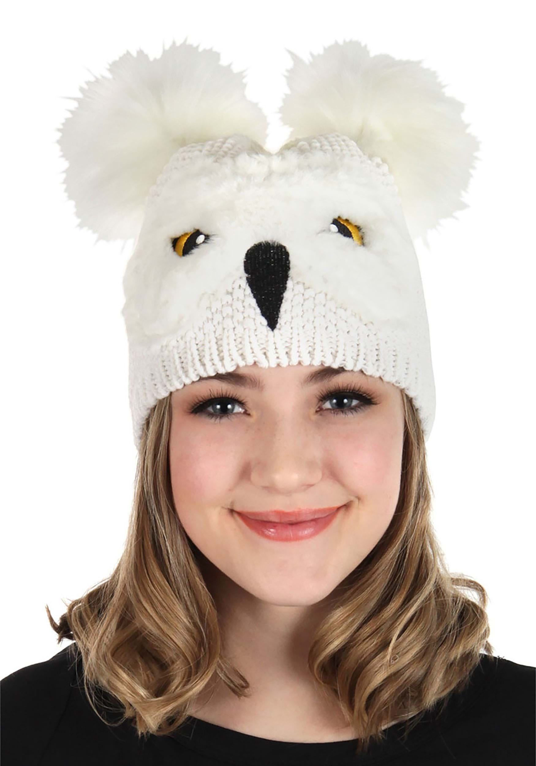 Harry Potter Accessories , Hedwig Child/Adult Knit Beanie