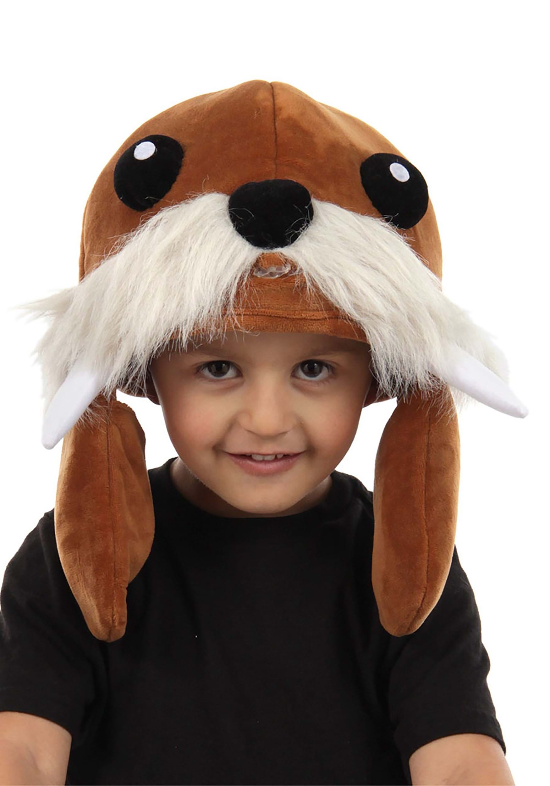 Brown Walrus Spray Toy Costume Hat