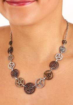 Single Chain Gears Necklace Main UPD