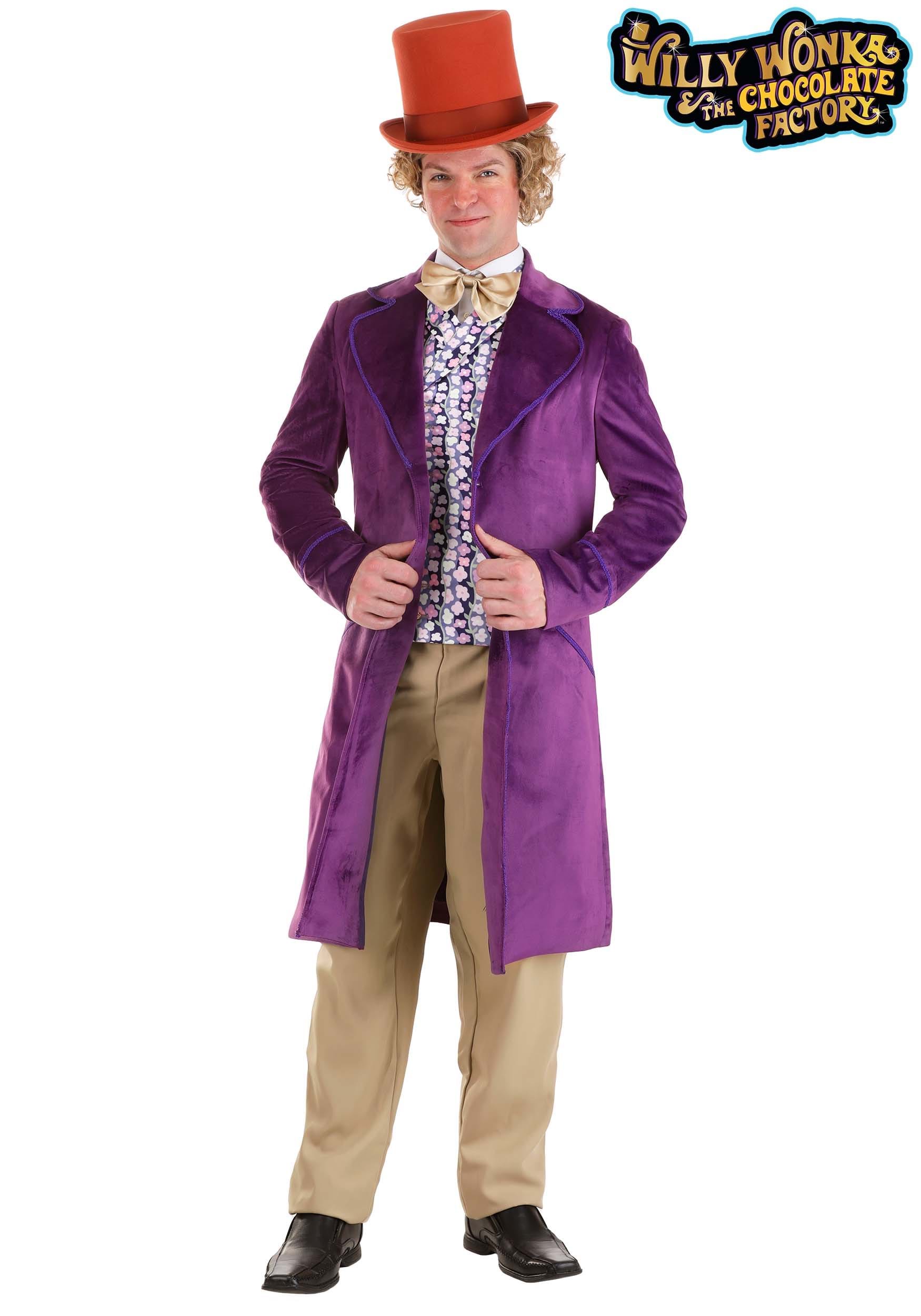 Authentic Willy Wonka Costume Jacket for Men