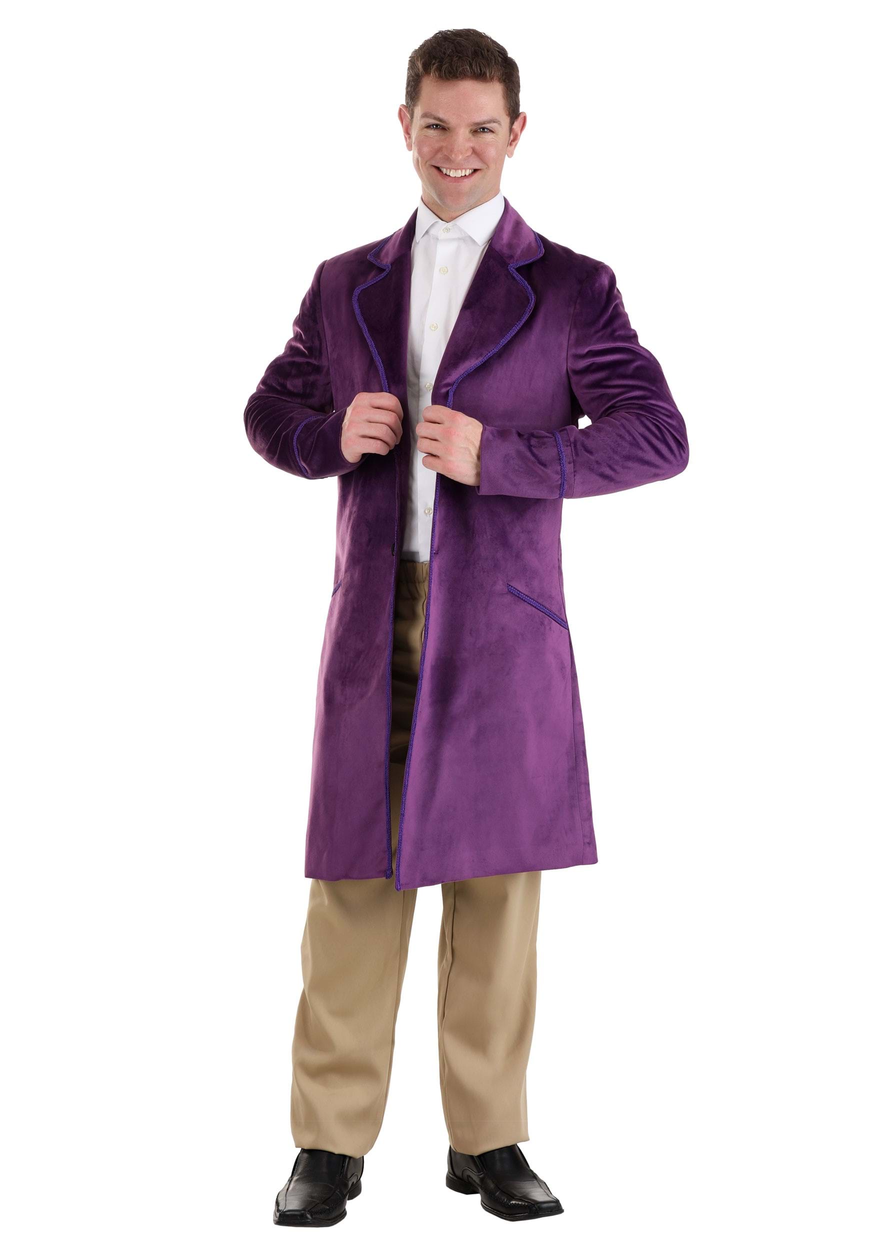 Authentic Willy Wonka Costume Jacket For Men , Willy Wonka Costumes