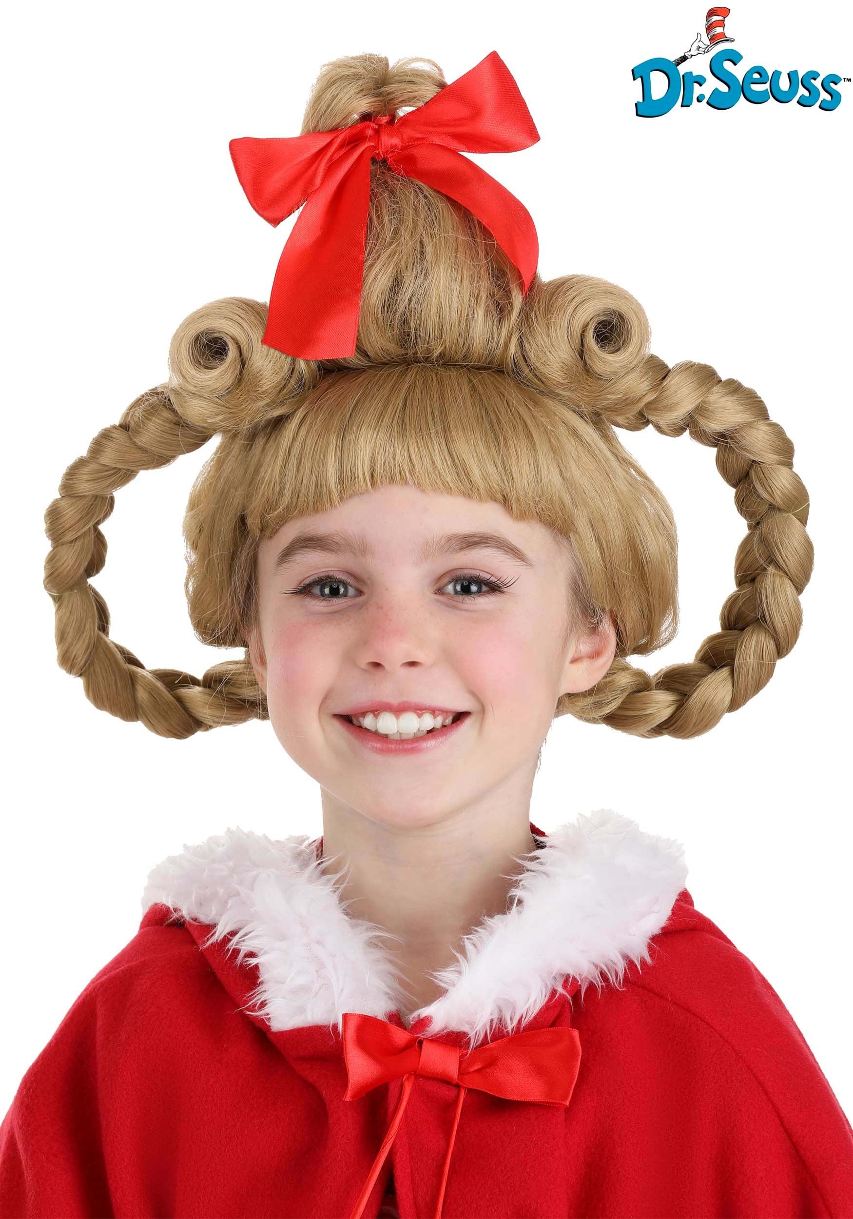 Kid's Deluxe Dr. Seuss Cindy Lou Who Wig  How the Grinch Stole Christmas  Accessories