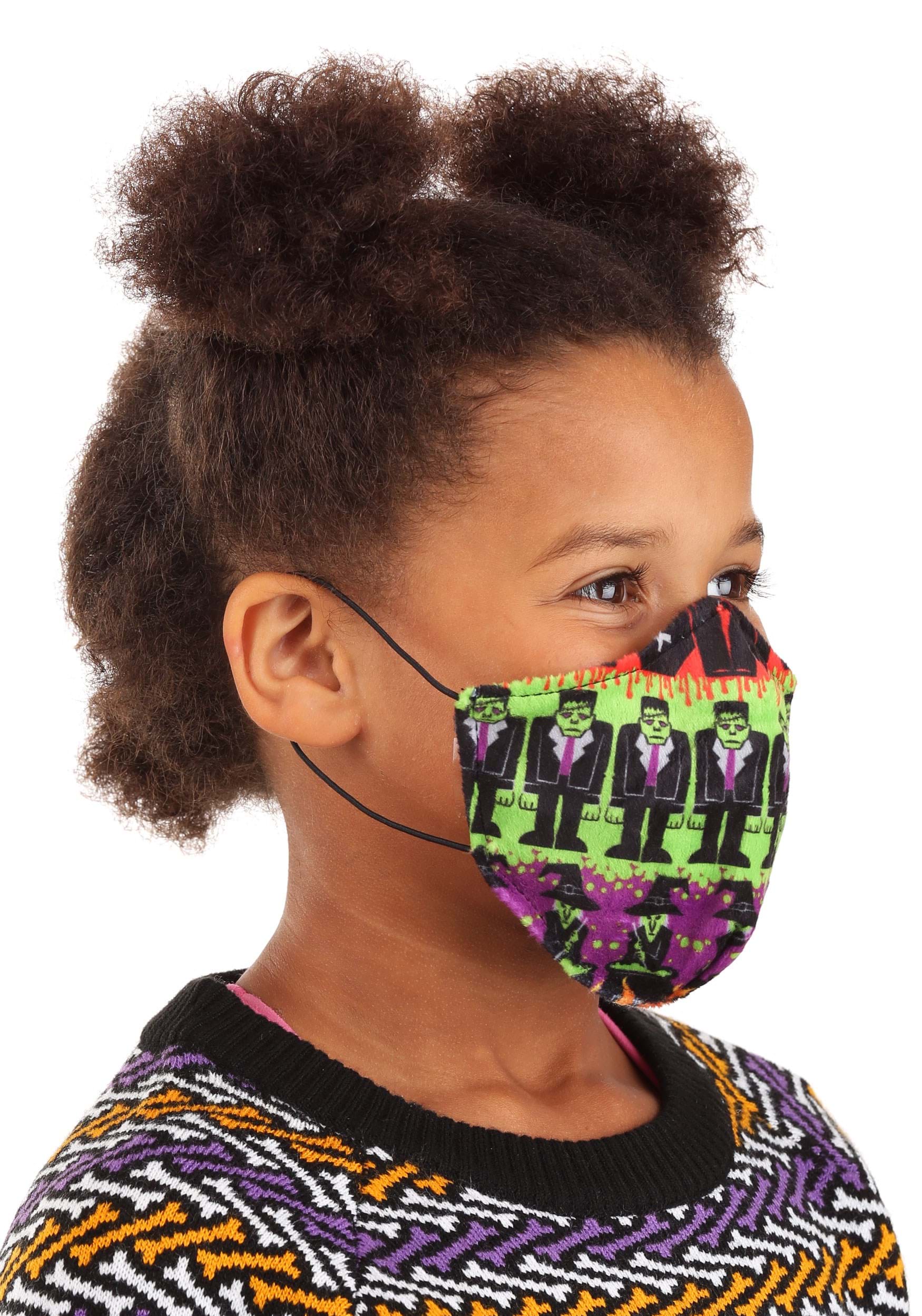 Sublimated Child Monsters Face Mask