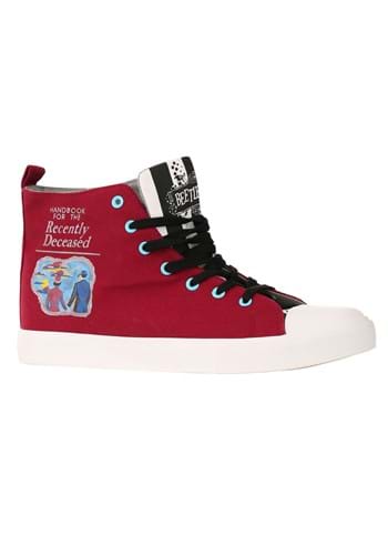Beetlejuice Recently Deceased Maroon Adult Sneakers