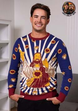 Jay and Silent Bob Buddy Christ Ugly Sweater Main