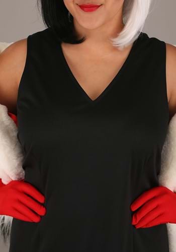 Plus Size Cruella De Vil Stole Costume Women from Disney's 101 Dalmatians