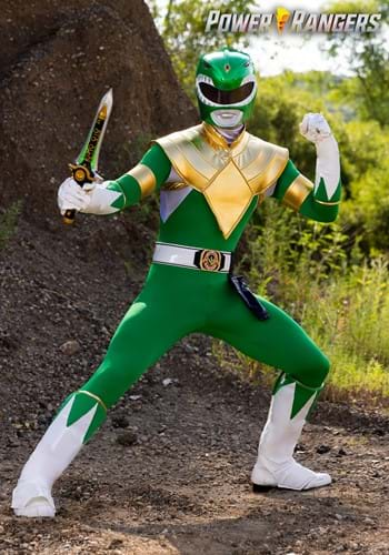 Adult Power Rangers Jumpsuit Mighty Morphin Power Rangers Cosplay