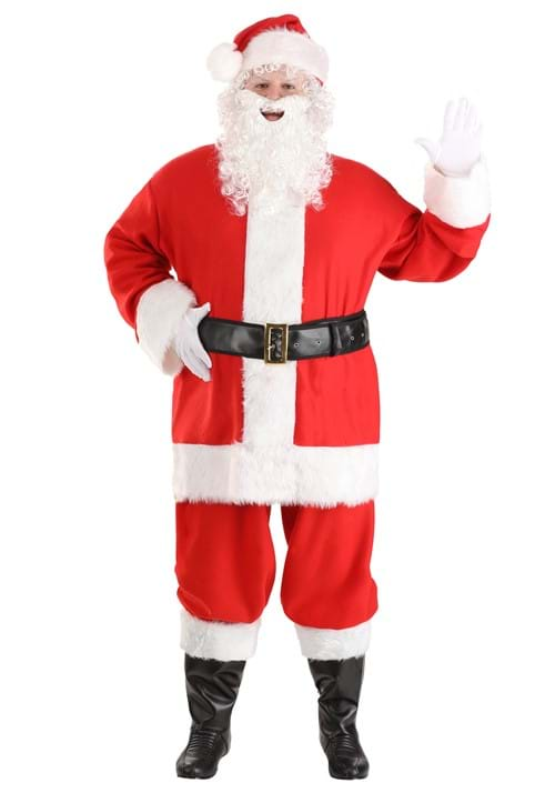 Plus Size Men's Holiday Santa Claus Costume