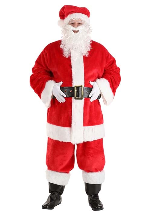 Deluxe Red Santa Claus Plus Size Costume