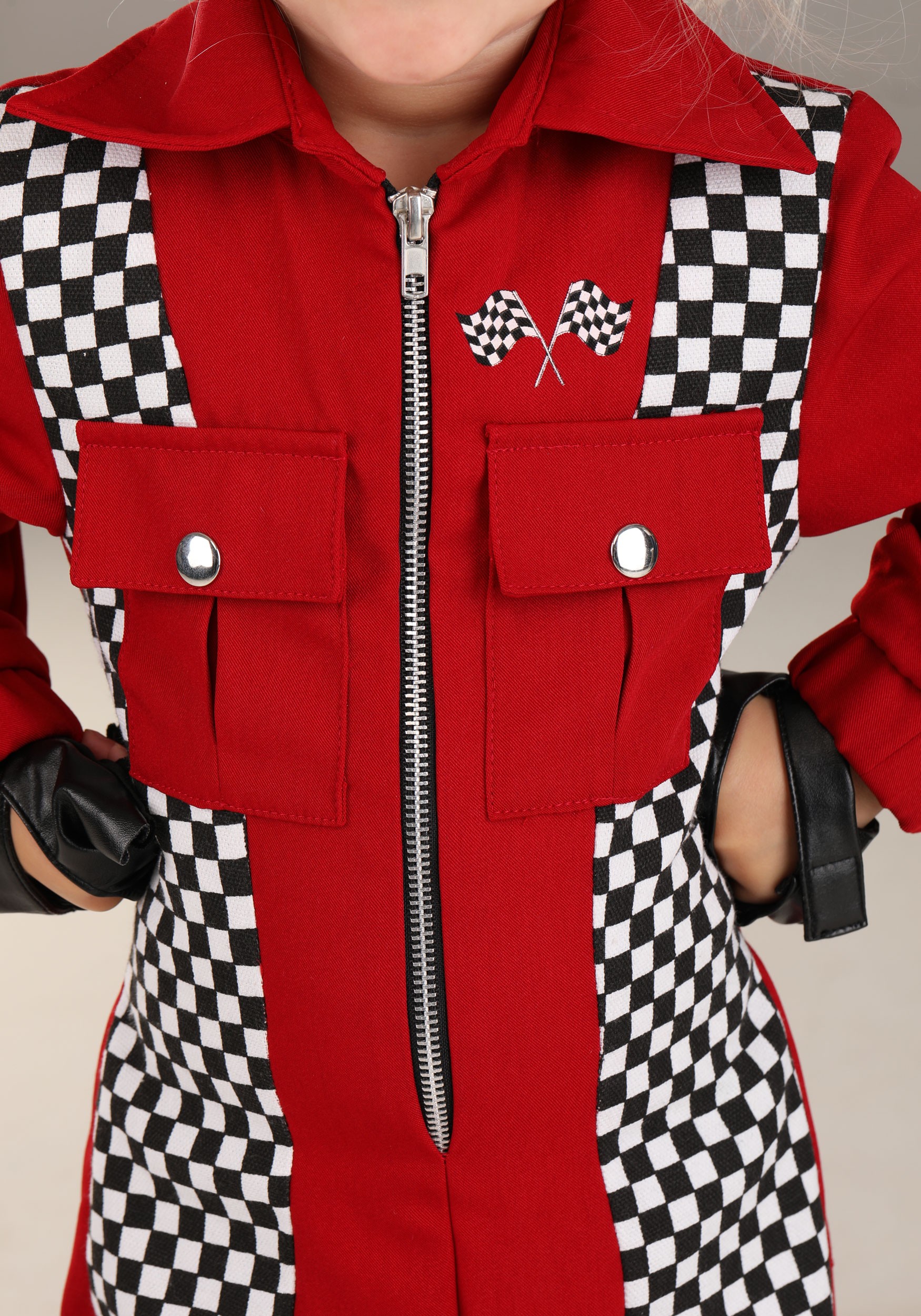 Girl's Toddler Racer Jumpsuit Costume