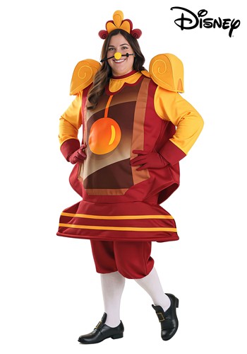Plus Size Beauty and the Beast Cogsworth Costume for Men