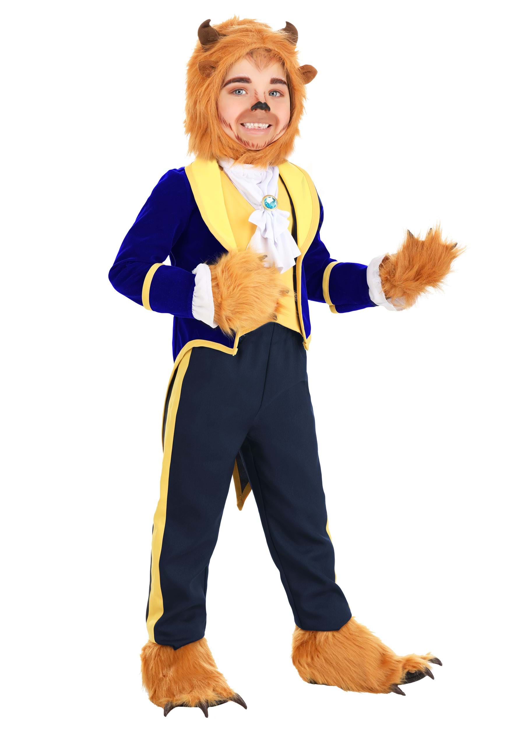Photos - Fancy Dress A&D FUN Costumes Beauty and the Beast Beast Toddler Costume Yellow/Blue 